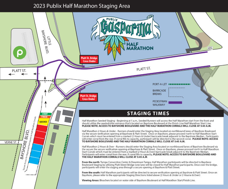 Gasparilla Half Marathon 2025 Route Kate Tatiania